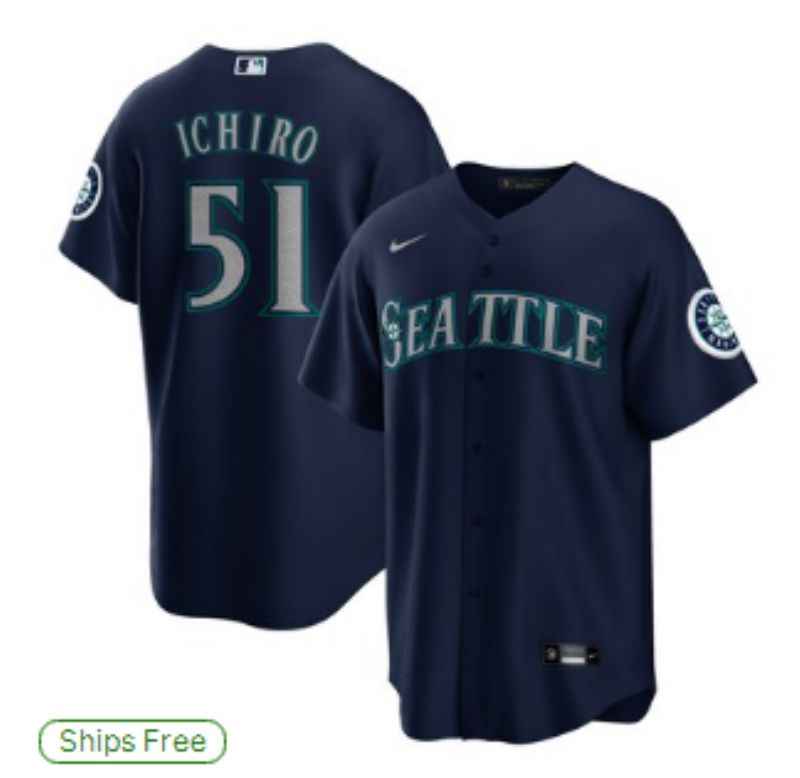 Men 2025 Seattle Mariners #51 Ichiro Blue Game Nike MLB Jersey style 01
